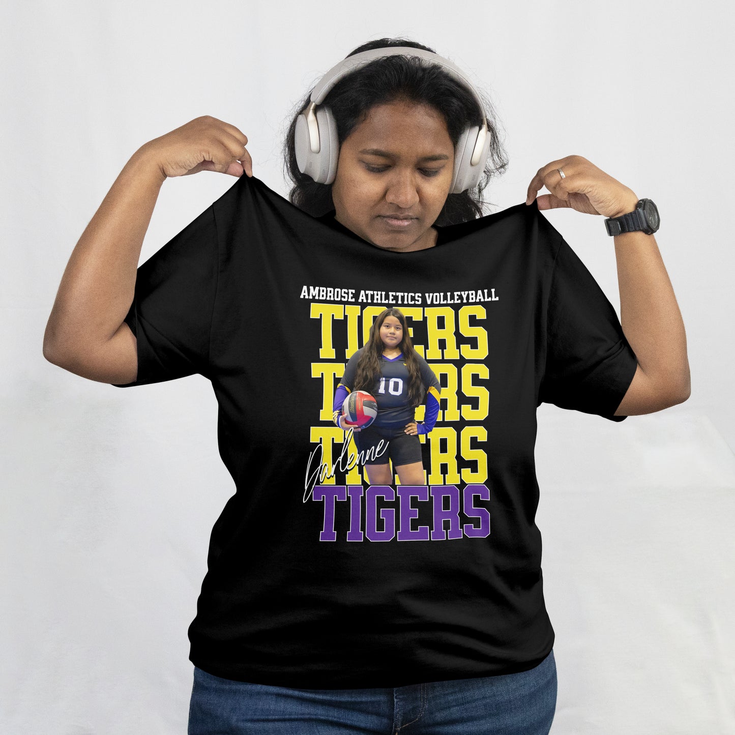 Volleyball "Darlenne" Fundraiser T-Shirt – Custom Athlete Edition | Unisex T-Shirt