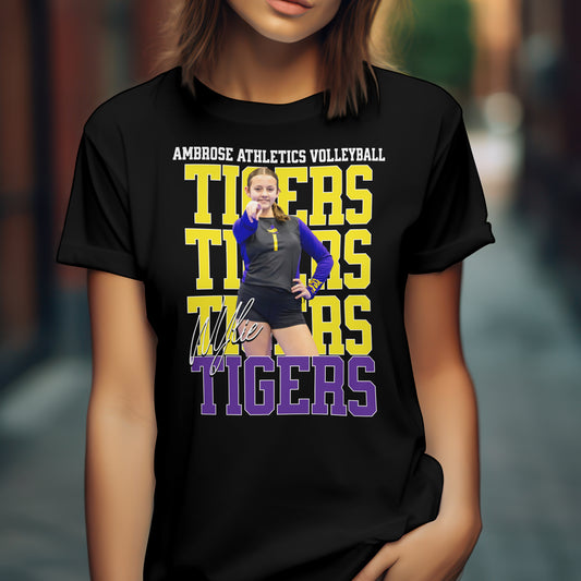 Ambrose Athletics Volleyball "WYLIE" Fundraiser T-Shirt – Custom Athlete Edition | Unisex T-Shirt