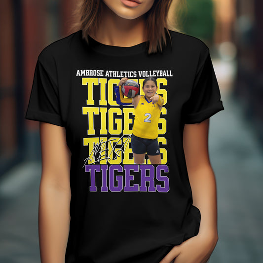 Volleyball "ALEXA " Fundraiser T-Shirt – Custom Athlete Edition | Unisex T-Shirt